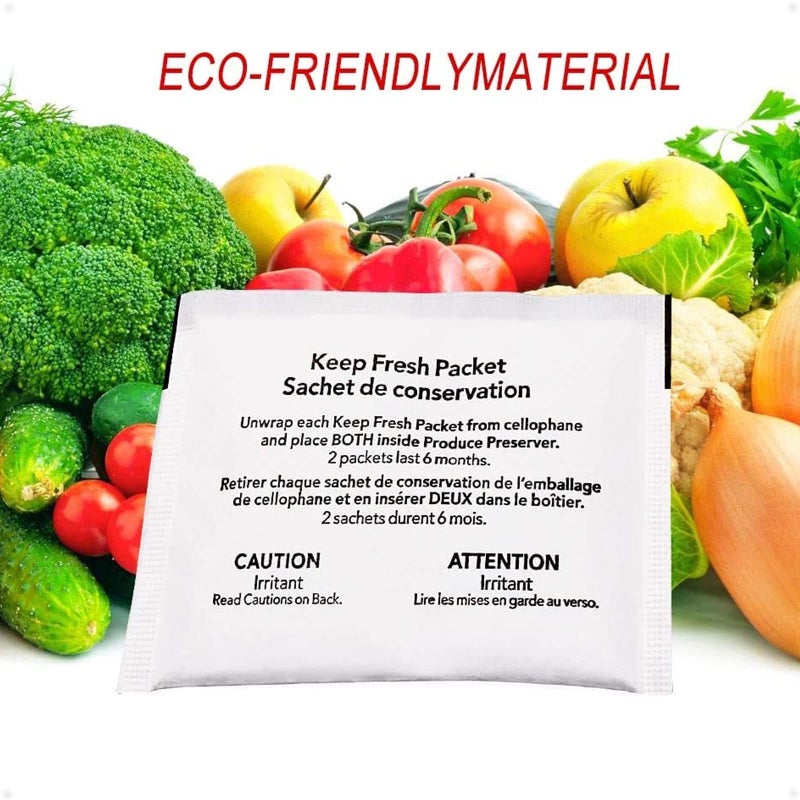 Prime&Swift Refrigerator Produce Preserver W10346771A(12 Packets-6 Pack Included),Replacement For 2117689,Ah3503014 - Image 3